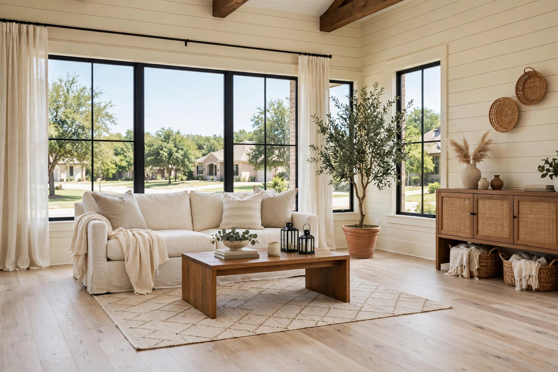 Modern Farmhouse staging — illustrative example